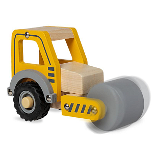 Игрушечный трактор с катком LUKNO, жёлтый